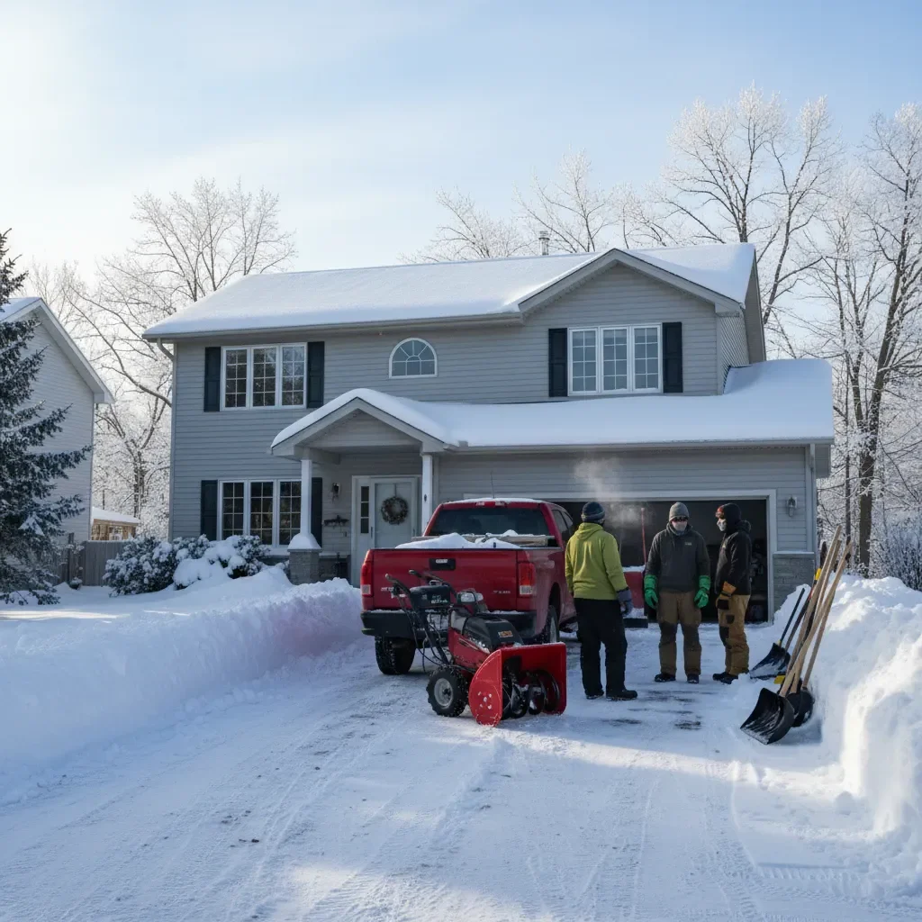 Professional Snow removal service by Elite Landscaping Fredericton in Fredericton